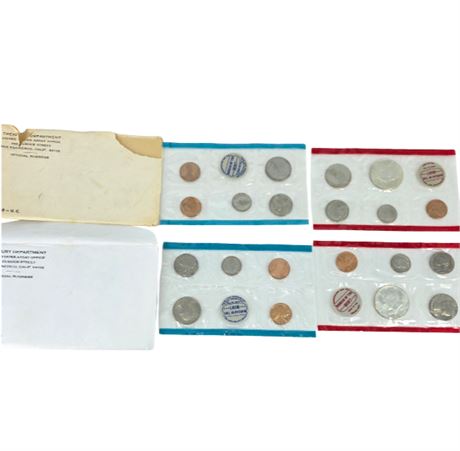 VTG Uncirculated Coin Sets 1968, 1969