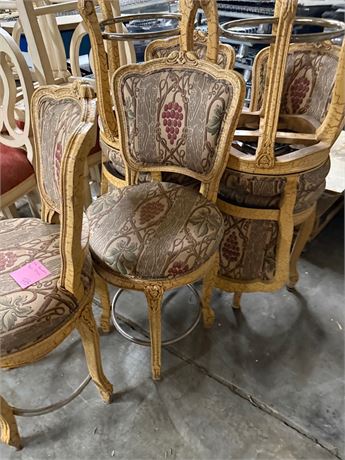 6 Bar Height Swivel Chairs - High Quality