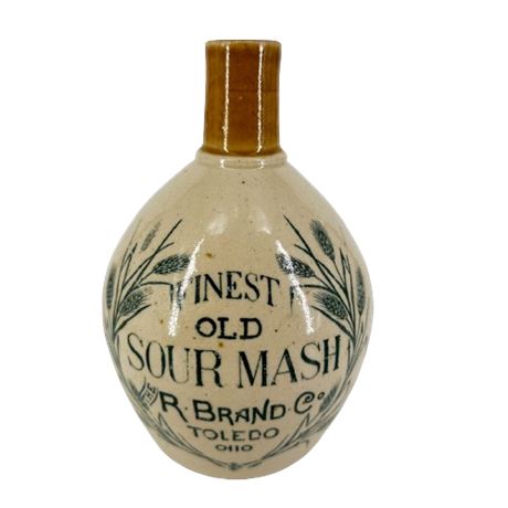 R. Brand & Co Finest Old Sour Mash Liquor Jug