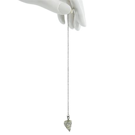 Howlite Crystal Dowsing Pendulum