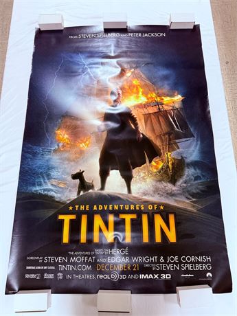 Tintin Original DS 40x78” Movie Banner Poster
