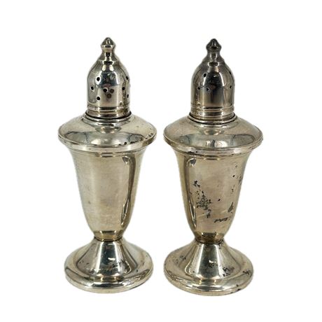 Pair of Duchin Creations Sterling Weighted Salt & Pepper Shakers