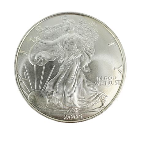 2005 1 oz Fine Silver Walking Liberty