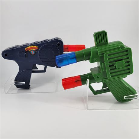 1986 H-G Toys Centurions Power Xtreme Blue & Green Toy Guns