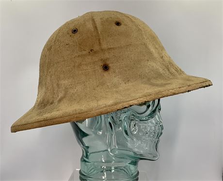 Vintage Fabric Covered Safari Shade Hat