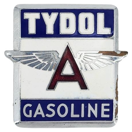 Vintage Tydol Gasoline Large Enameled Lapel Pin