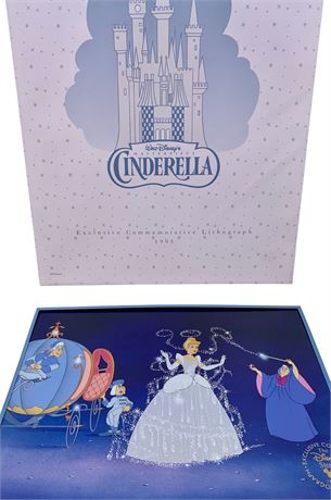 1995 Disney’s Cinderella Exclusive Commemorative Lithograph