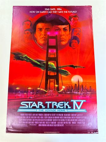 Star Trek IV Original Rolled 27x41 Movie Poster