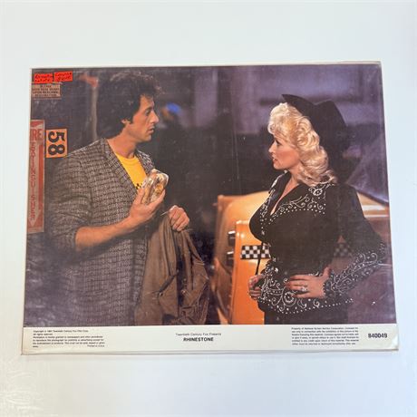 Rhinestone Original 8 Card 8x10” Lobby Card Set - Unused