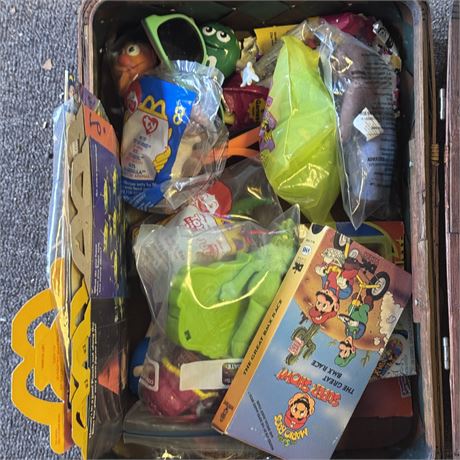 Basket full of Vintage Toys
