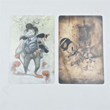 Kathie Olivas & Brandt Peters lot of two 8.5 x 5.5 prints