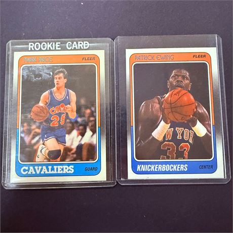 1988 Fleer Mark Price + Patrick Ewing