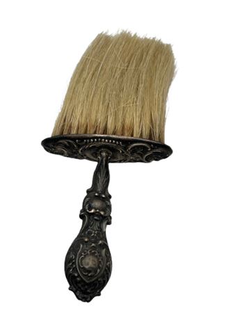 Ornate  silver plate brush