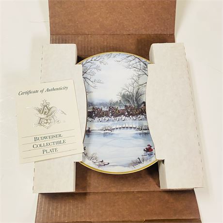 Budweiser Collector Plate in Orig Box