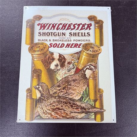 Winchester 12.5x16” Metal Retro Sign