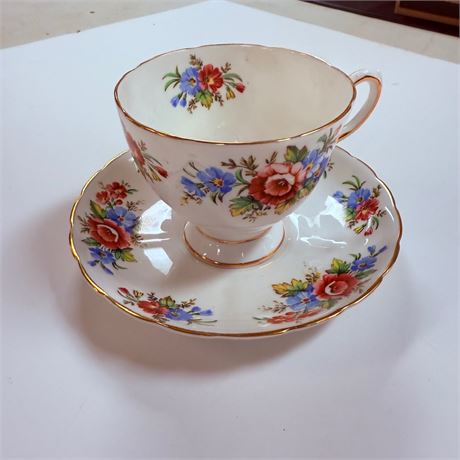 Vintage Porcelain Teacup & Saucer
