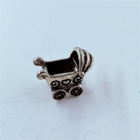 2.8g Sterling Baby Buggy Pendant / Charm