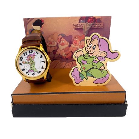 NIB Walt Disney Watch Collectors Club Dopey Watch