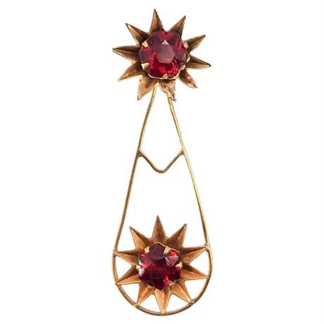 Single Vtg 10-14K Gold Earring, Flawed