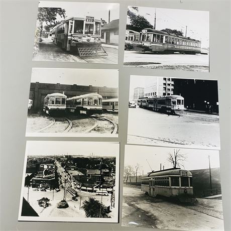 6 Vintage Cleveland Train Photographs