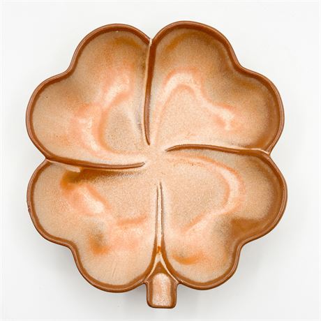 Frankoma Pottery Vintage 223 Plainsman Gold Clover Ashtray/Dish