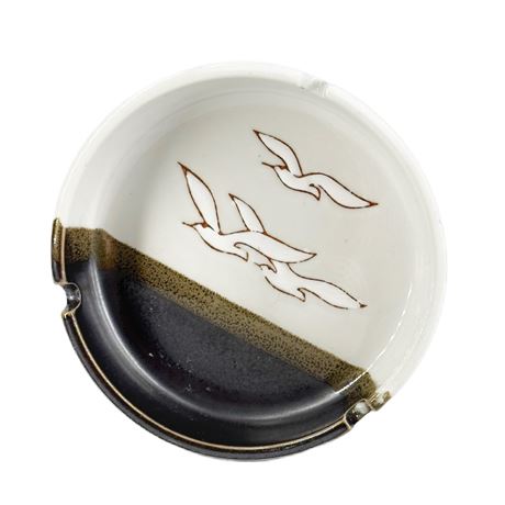 Vintage Otagiri Seagulls Stoneware Ashtray