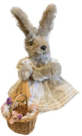 20 1/2” tall c1984 Beaver Valley Vintage Handmade Articulated “Tess” Rabbit Doll