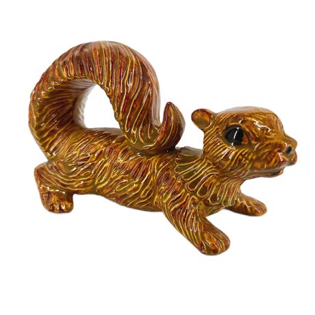 Vintage Ceramic Mold Squirrel Figure