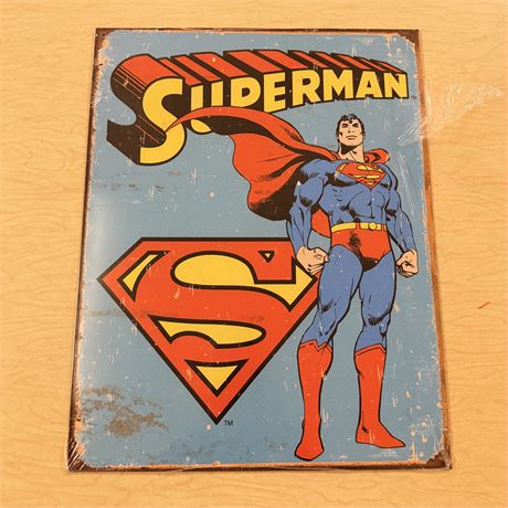 Superman 12.5x16” Retro Metal Sign