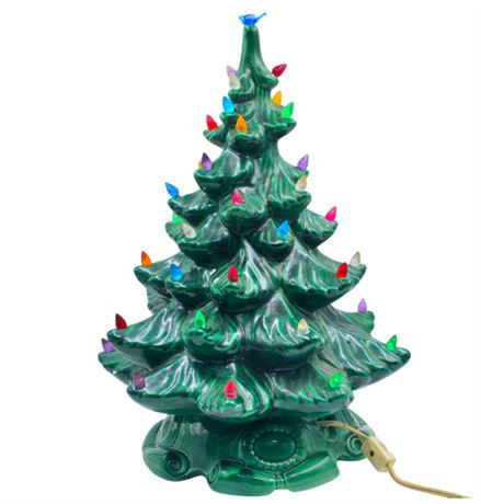 VTG Ceramic Lighted Tree