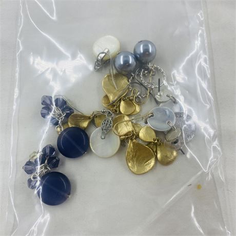 Costume Earring Lot - All Matching Pairs in Excellent Condition
