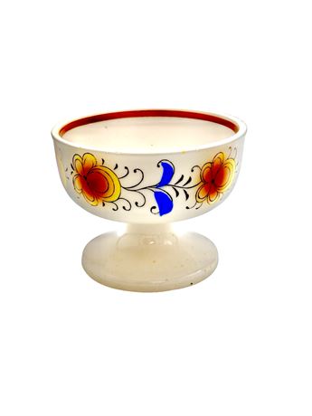 Vtg Ceramic Footed Bowl - Japan