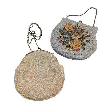 Two Vintage Beaded Purses