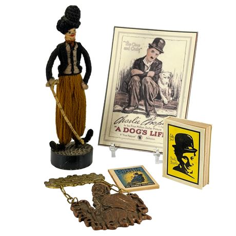 Lot of Vintage Charlie Chaplin Collectibles