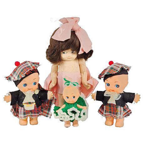 Lot of 4 Vintage Kewpie Dolls