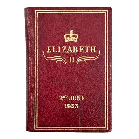 Miniature Book of the 1953 Coronation Service for Queen Elizabeth II