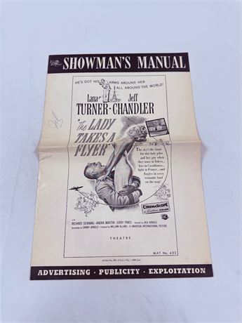 Lady Takes A Flyer Original Movie Pressbook
