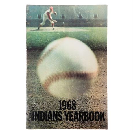 Vintage 1968 Cleveland Indians Yearbook, Large Size
