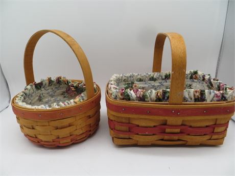 Longaberger Mother's Day & 1988 Round Baskets