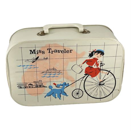 Mid-Century Miss Traveler Suitcase