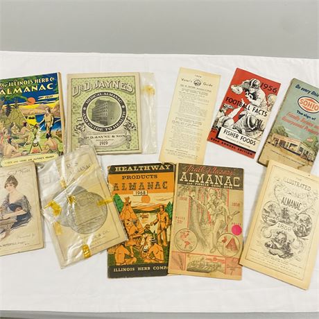 Antique + Vintage Almanacs - 1800’s to 1950’s