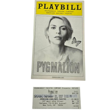 Claire Danes Broadway Playbill "Pygmalion"