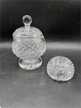 Waterford Covered Dish & Paperweight