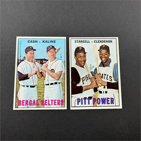 1967 Topps Pitt Power + Bengal Belters