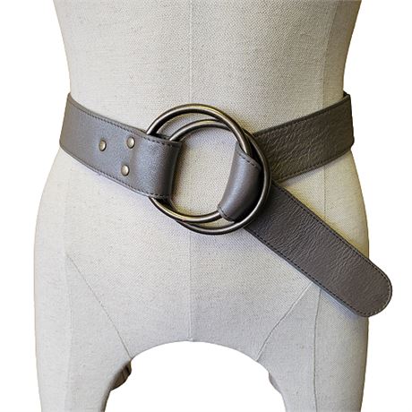 Eileen Fisher Italian Leather Double Ring Belt
