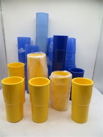 NEW VINTAGE TUPPERWARE STACKING TUMBLERS