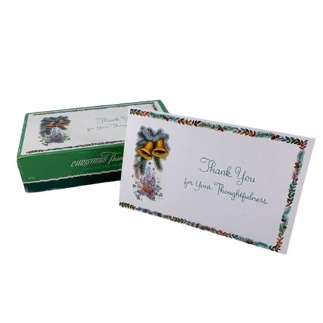 Vintage Unused Christmas Thank You Cards