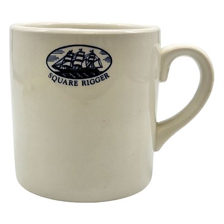 Vintage Lands End Square Rigger Ceramic Coffee Mug