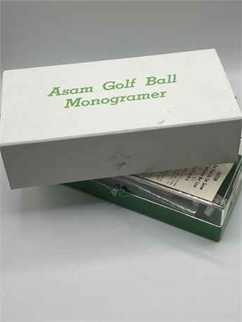 Golf ball monogram kit