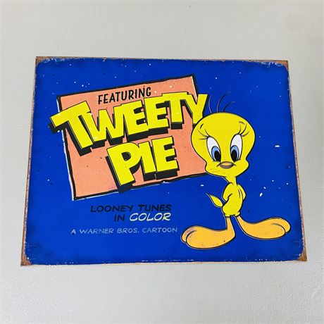 Tweety Pie 12.5x16” Metal Retro Sign